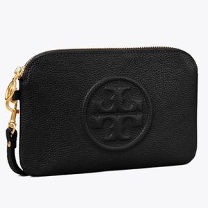 Tory Burch bomb top zip card case
